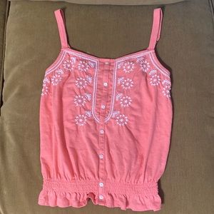 Embroidered tank top